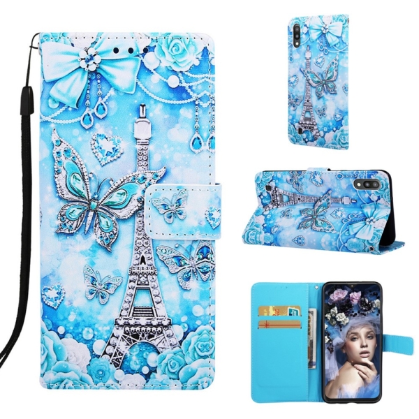 Samsung Galaxy A10 wallet case cover Eiffel tower