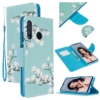 Huawei P30 Lite Pattern Wallet Case Cover flower green