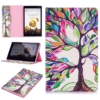 Wallet Stand Protective Tablet Case for Amazon Fire HD 10 (2015) (2017) - colourful tree