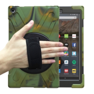 Heavy Duty Survivor Case for Kindle Fire HD 10 - green comouflage