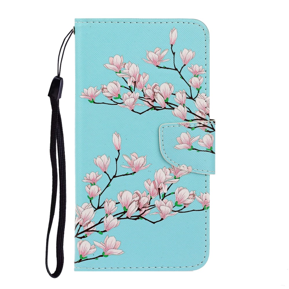 magnolia Pattern Wallet Case for Huawei Y5P