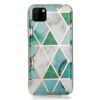 decoratve back cover for huawei Y5P Green marble