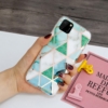 decoratve back cover for huawei Y5P Green marble