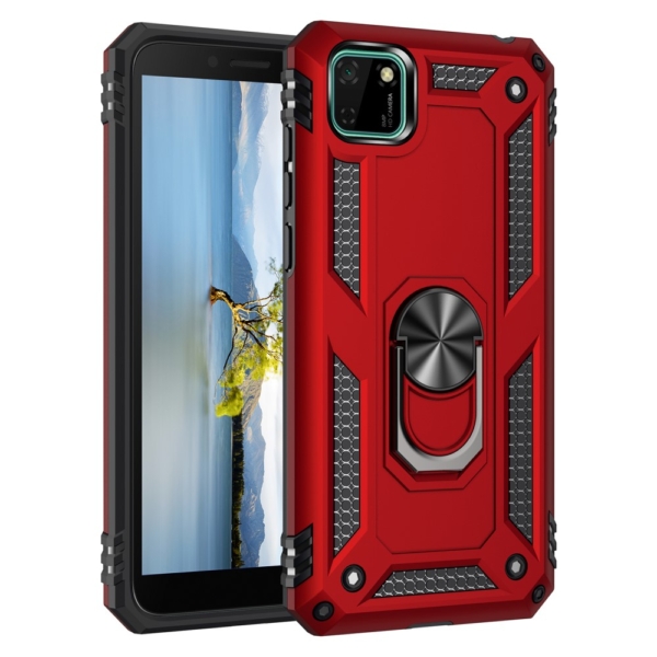 Ring Armour Cover for huawei Y5p red