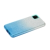 glitter cover for Huawei Y5P blue silver