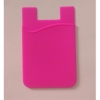 stick on card holder for phones pink