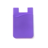 stick on card holder for phones purple